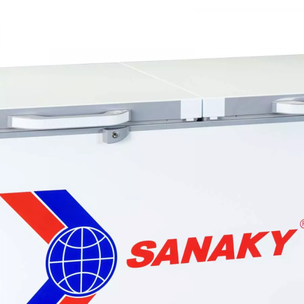 Mặt kính cường lực trắng sữa tủ đông Sanaky VH-6699HYK