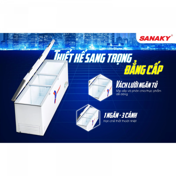 Thiết kế tủ đông Sanaky VH-1199HY4K