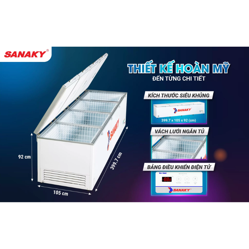 Thiết kế sản phẩm tủ Sanaky VH-2399HY3