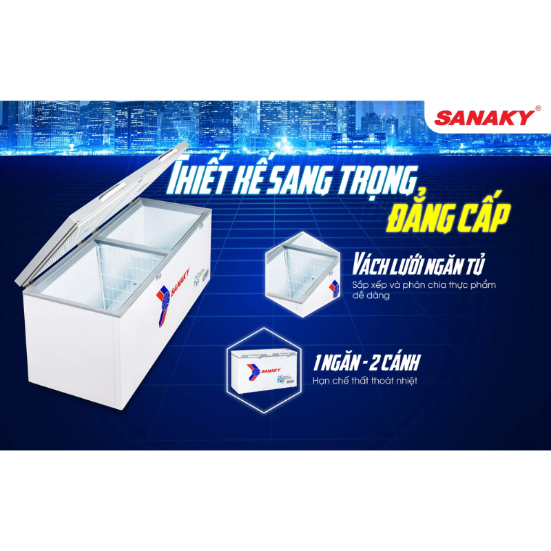 Thiết kế tủ đông Sanaky VH-6699HY4K
