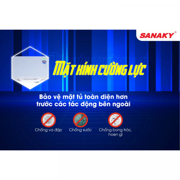Mặt kính cường lực tủ Sanaky VH-5699W2K