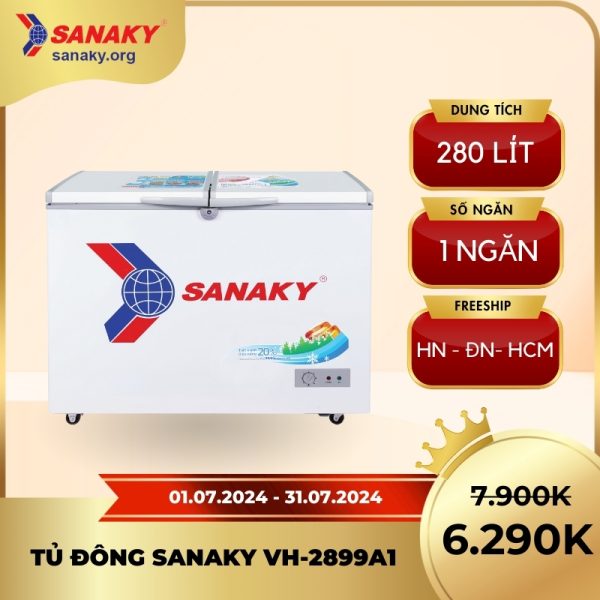 Tủ đông Sanaky 1 ngăn 1 cánh VH-2899A1