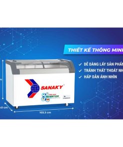 Kích thước tủ đông Inverter Sanaky VH-3899K3B