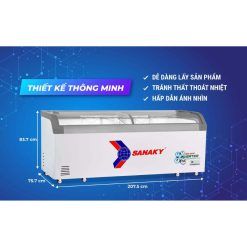 Kích thước tủ đông Sanaky Inverter VH-1099K3A