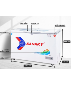 Kích thước sản phẩm tủ đông VH-4099W1