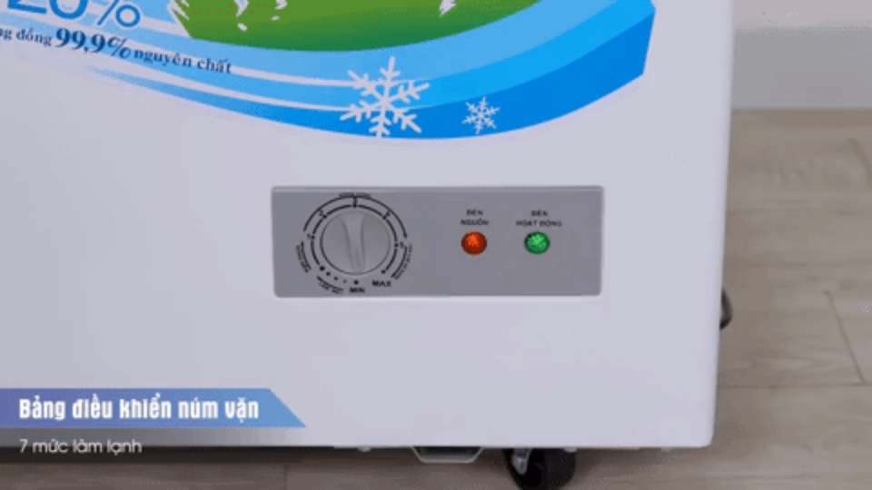 7 Nấc điều chỉnh tủ đông của Sanaky VH-5699HY3 dung tích 560 lít