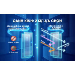2 lựa chọn cánh kính tủ mát Sanaky VH-1209HPA