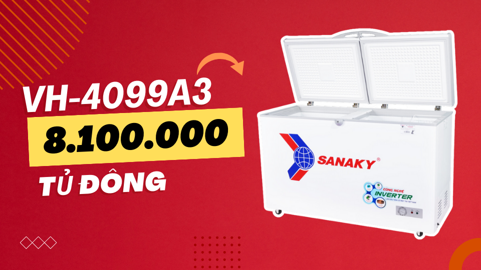 Top tủ sanaky bán chạy tháng 09/2023 VH-4099A3