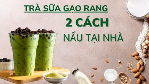 2 cách nấu trà sữa gạo rang tại nhà