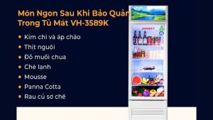 Những Món Ăn Ngon Hơn Sau Khi Bảo Quản Trong Tủ Mát VH-3589K