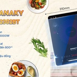 Thiết kế Bếp từ đơn Sanaky SNK-2302BT nhỏ gọn thanh lịch