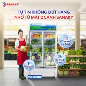 Tủ Mát 2 Cánh – Giải Pháp Tự Tin Giữ Tươi Rau Củ Mùa Bão