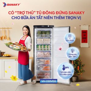 Có “trợ thủ” tủ đông Chuẩn bị tiệc tất niên nhẹ nhàng