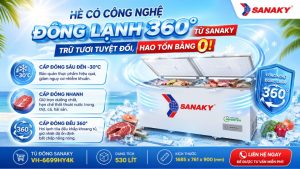 Hè Có Công Nghệ Đông Lạnh 360 Độ Từ Sanaky
