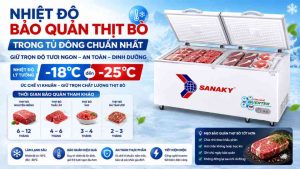 Nhiệt Độ Bảo Quản Thịt Bò Trong Tủ Đông Chuẩn Nhất Là Bao Nhiêu