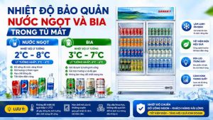 Nhiệt Độ Bảo Quản Nước Ngọt Và Bia Trong Tủ Mát Bao Nhiêu Là Chuẩn