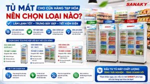 Tủ Mát Cho Cửa Hàng Tạp Hóa Nên Chọn Loại Nào