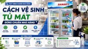 Cách Vệ Sinh Tủ Mát Đúng Chuẩn Nhà Hàng, Sạch & Nhanh