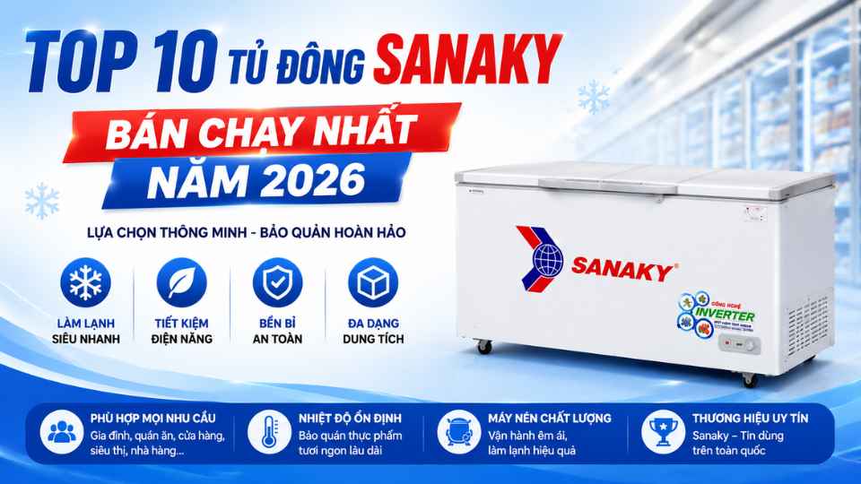 Top 10 Tủ Đông Sanaky Bán Chạy Nhất Năm 2026